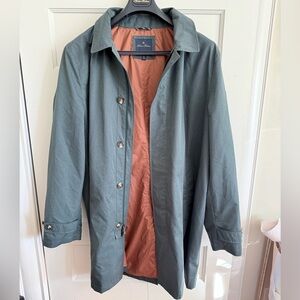 Brooks Brothers Teal Trench Coat